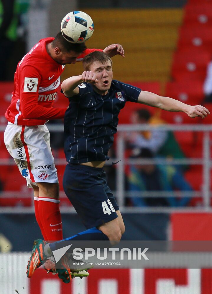 Football. Russian Premier League. Spartak vs. Mordovia