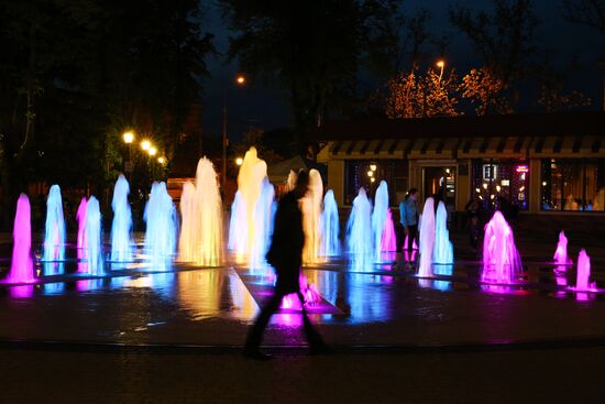 Fountains begin to work in Krasnodar