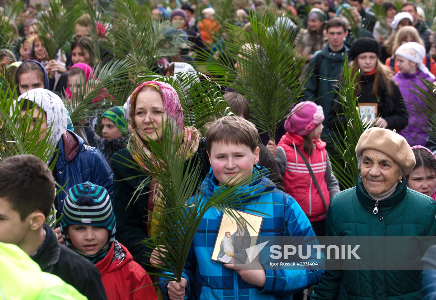 Palm Sunday in Russian cities