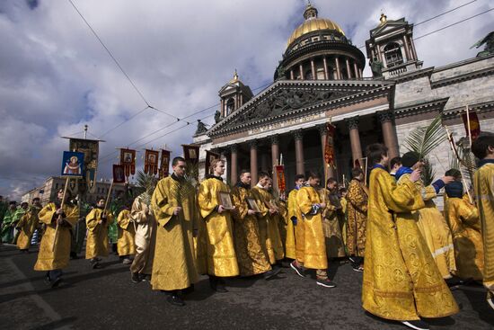 Palm Sunday celebrated in Russia