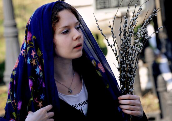 Palm Sunday celebrated in Russia