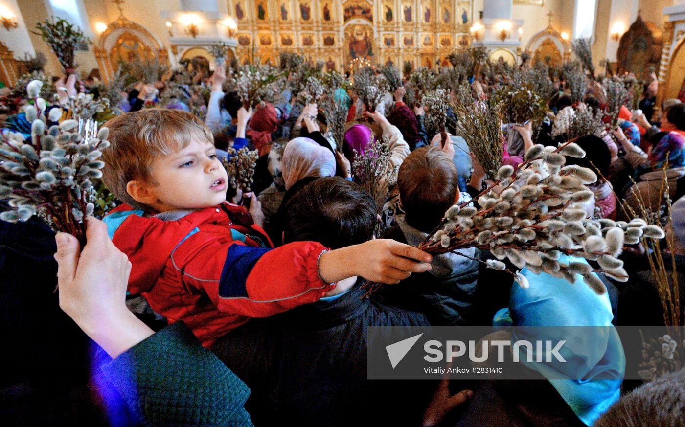 Palm Sunday celebrated in Russia