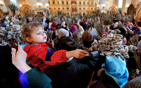 Palm Sunday celebrated in Russia