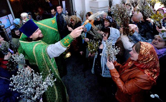 Palm Sunday celebrated in Russia