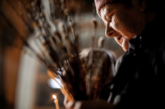 Palm Sunday in Russian cities