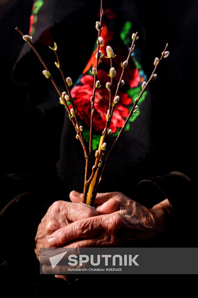 Palm Sunday in Russian cities