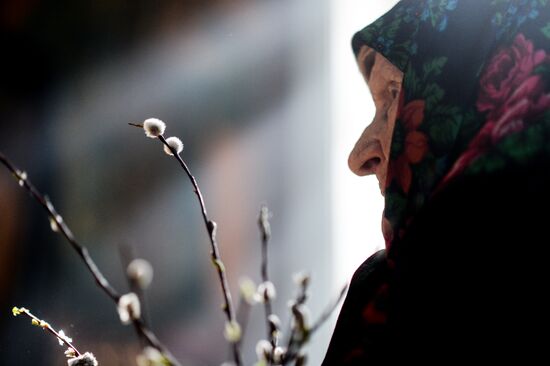 Palm Sunday in Russian cities