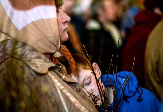 Palm Sunday in Russian cities