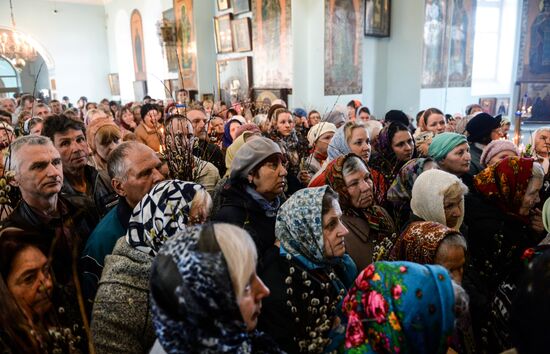 Palm Sunday in Russian cities