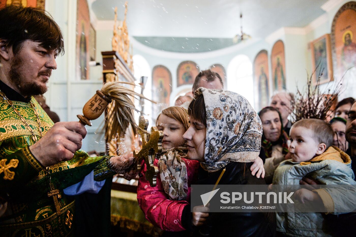 Palm Sunday in Russian cities