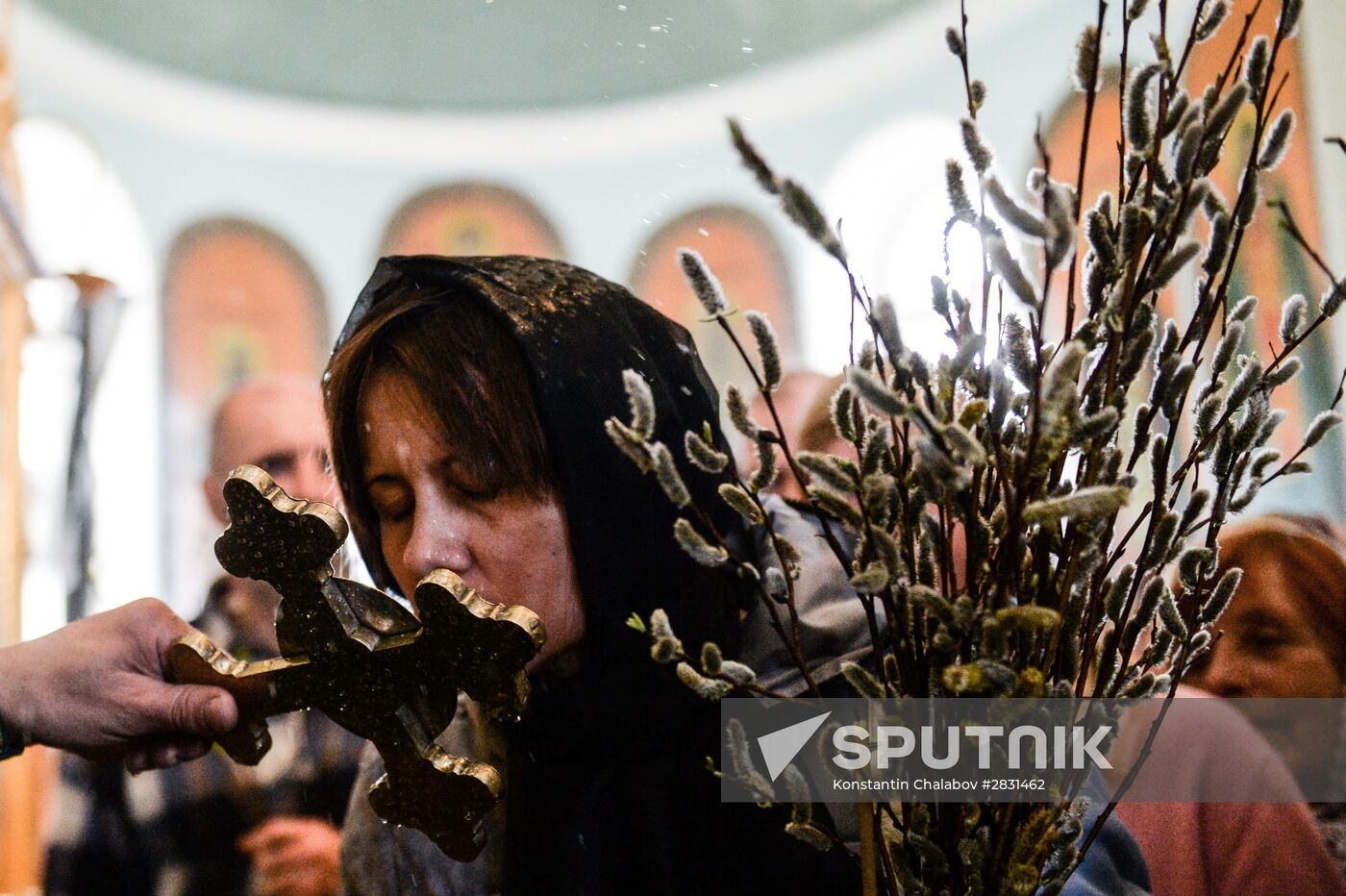 Palm Sunday in Russian cities