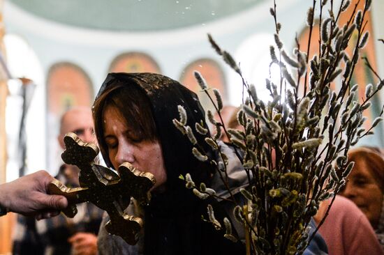 Palm Sunday in Russian cities