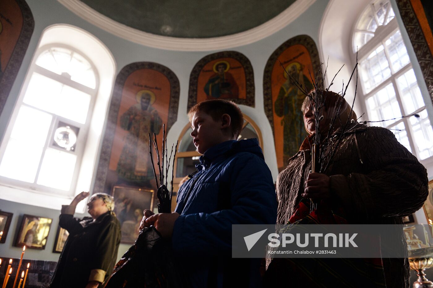 Palm Sunday in Russian cities