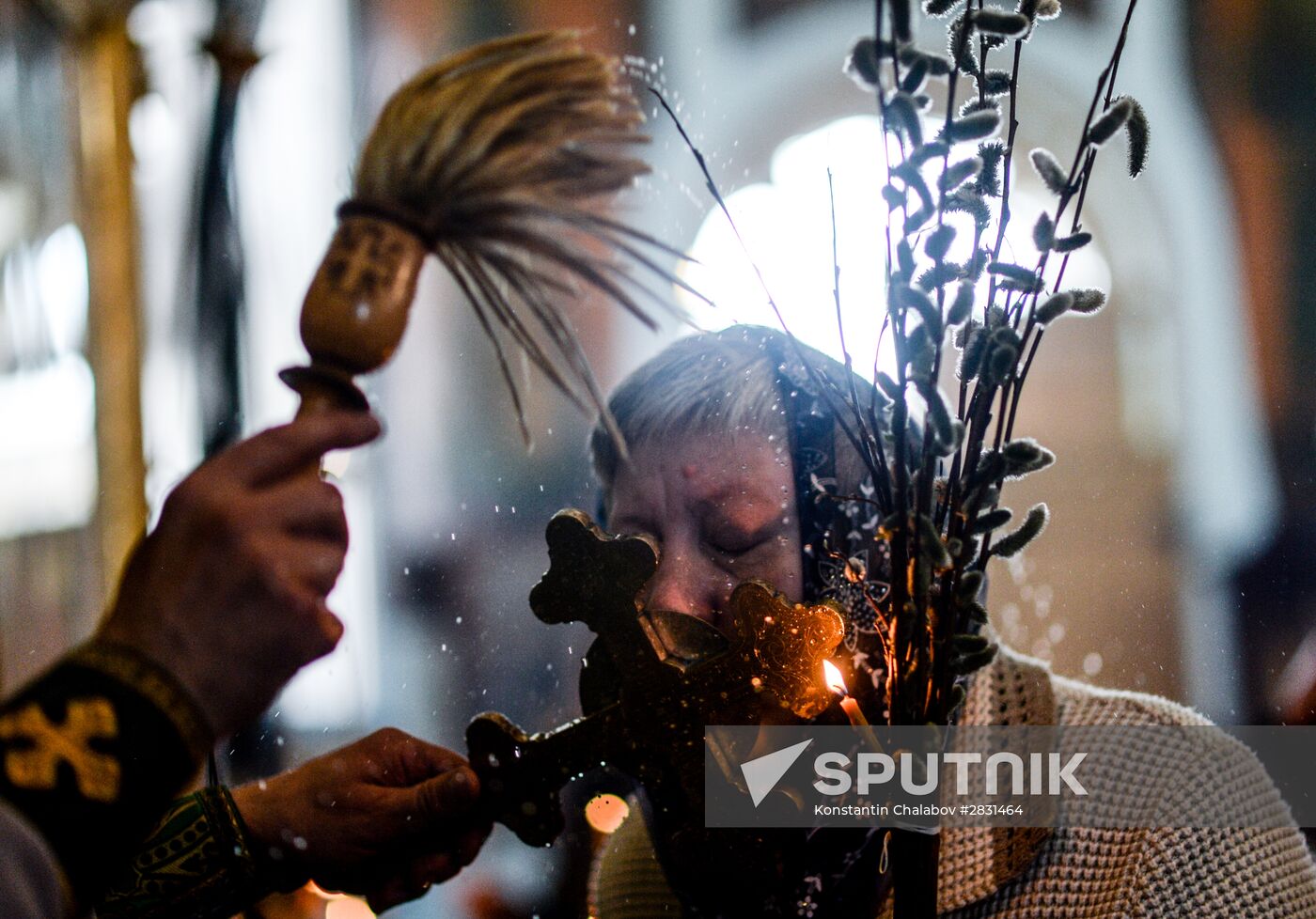 Palm Sunday in Russian cities