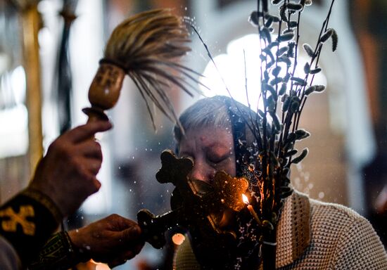 Palm Sunday in Russian cities