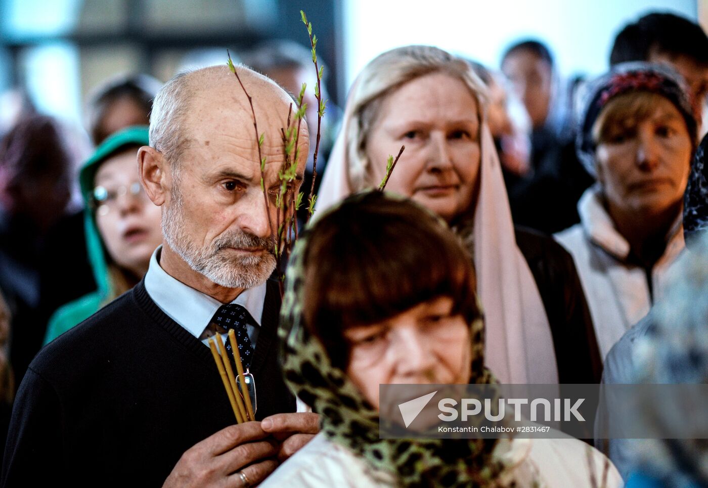 Palm Sunday in Russian cities