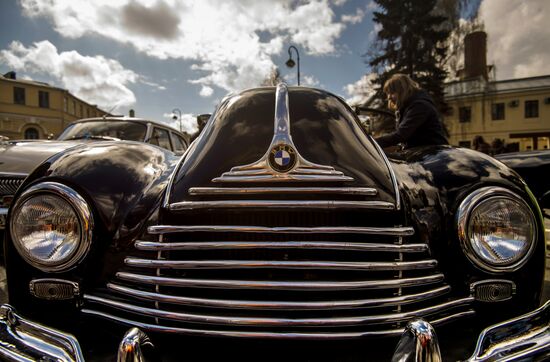 Vintage cars exhibition in St. Petersburg