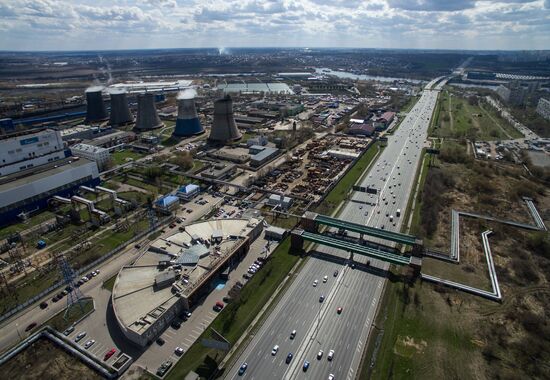 The Moscow Ring Road and Thermal Power Station No. 22