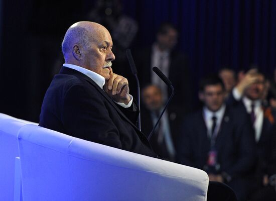 President Vladimir Putin takes part in United Popular Front's plenary meeting