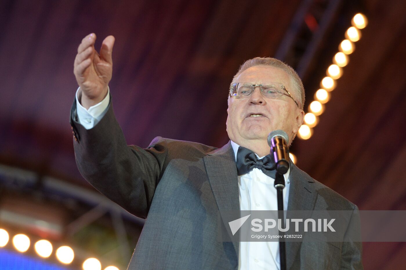 LDPR leader Vladimir Zhirinovsky celebrates his 70th anniversary