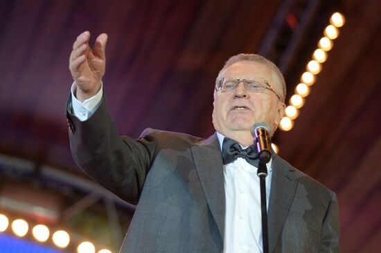 LDPR leader Vladimir Zhirinovsky celebrates his 70th anniversary