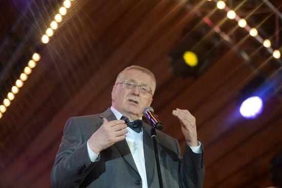 LDPR leader Vladimir Zhirinovsky celebrates his 70th anniversary