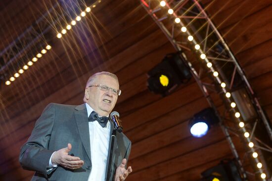 LDPR leader Vladimir Zhirinovsky celebrates his 70th anniversary