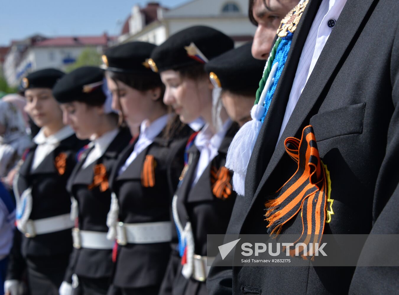 St.George Ribbon action in Grozny