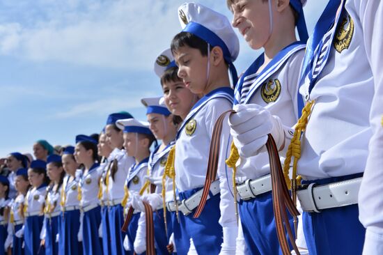St.George Ribbon action in Grozny