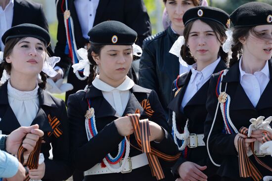 St.George Ribbon action in Grozny