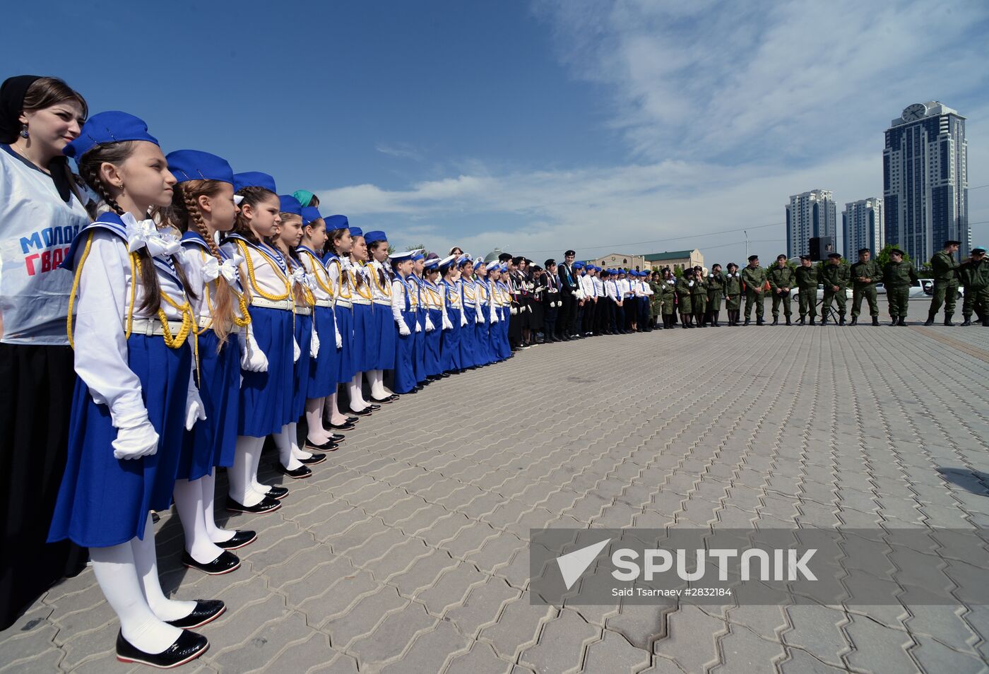 St.George Ribbon action in Grozny