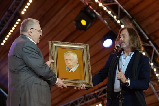 LDPR leader Vladimir Zhirinovsky celebrates his 70th anniversary