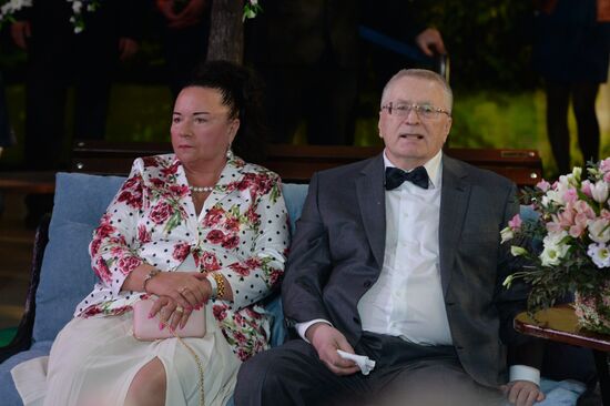 LDPR leader Vladimir Zhirinovsky celebrates his 70th anniversary