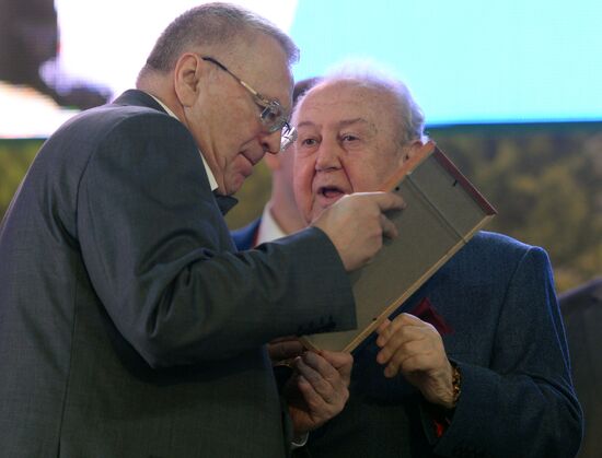 LDPR leader Vladimir Zhirinovsky celebrates his 70th anniversary