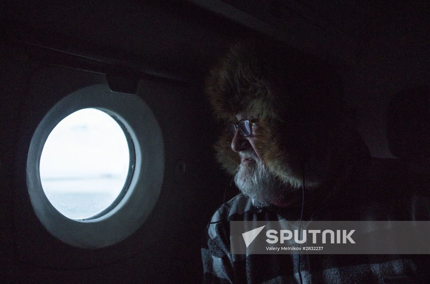 Barneo drift ice camp in Arctic