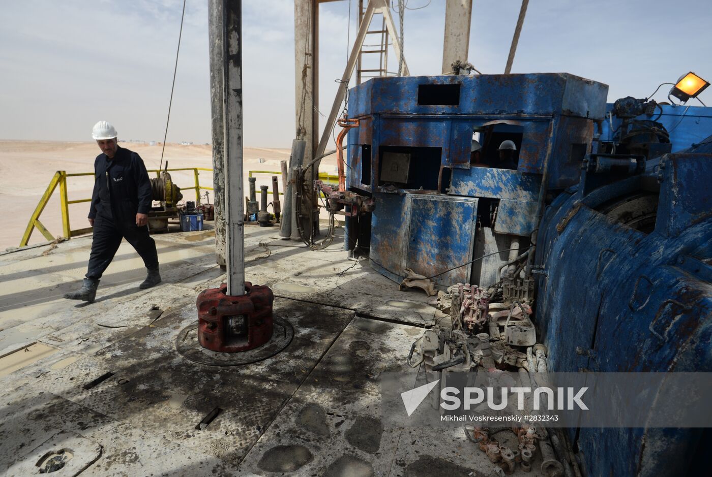 A gas refinery in Furqlus, Syria