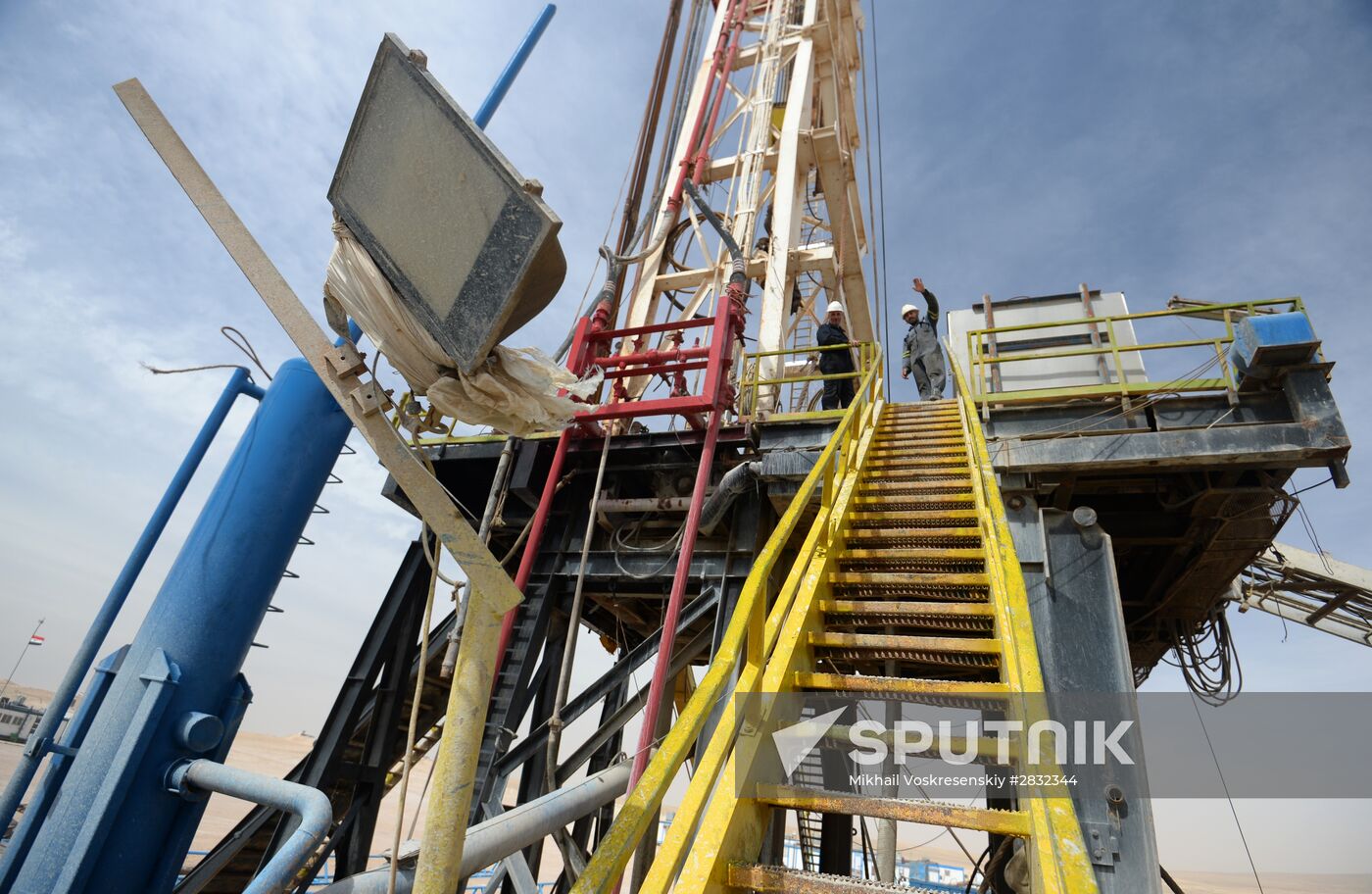 A gas refinery in Furqlus, Syria