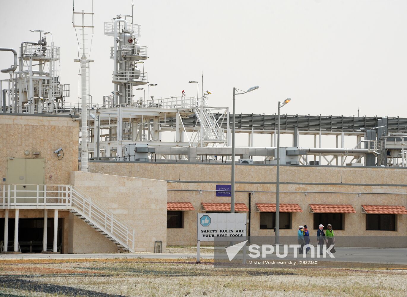 A gas refinery in Furqlus, Syria