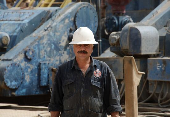 A gas refinery in Furqlus, Syria