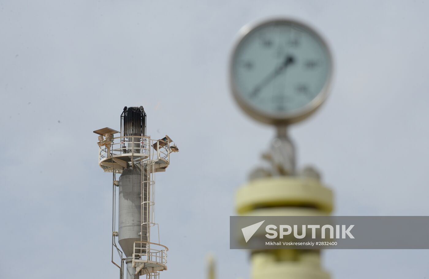 A gas refinery in Furqlus, Syria