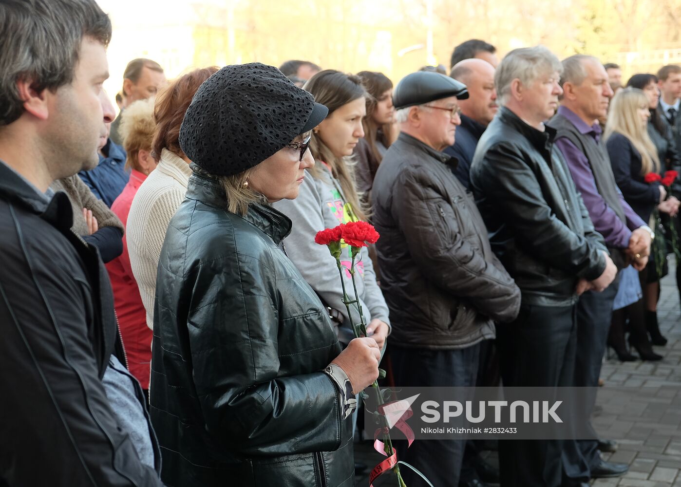 Paying last respects to police chief Andrei Gosht in Samara