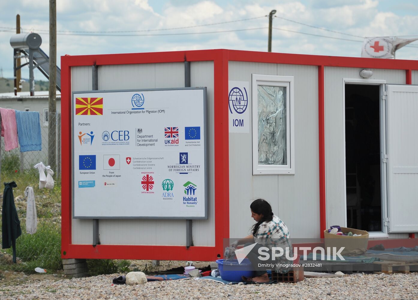The Vinojug and Idomeni camps for refugees on the Greek-Macedonian border