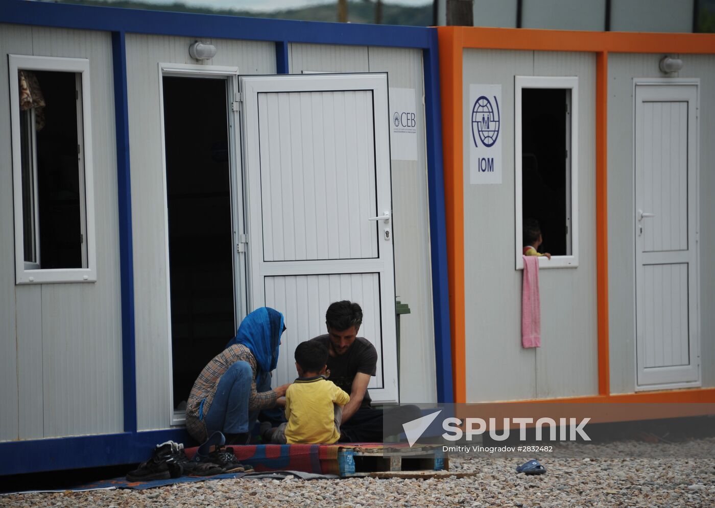 The Vinojug and Idomeni camps for refugees on the Greek-Macedonian border