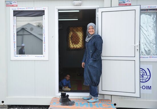 The Vinojug camp for refugees on the Greek-Macedonian border
