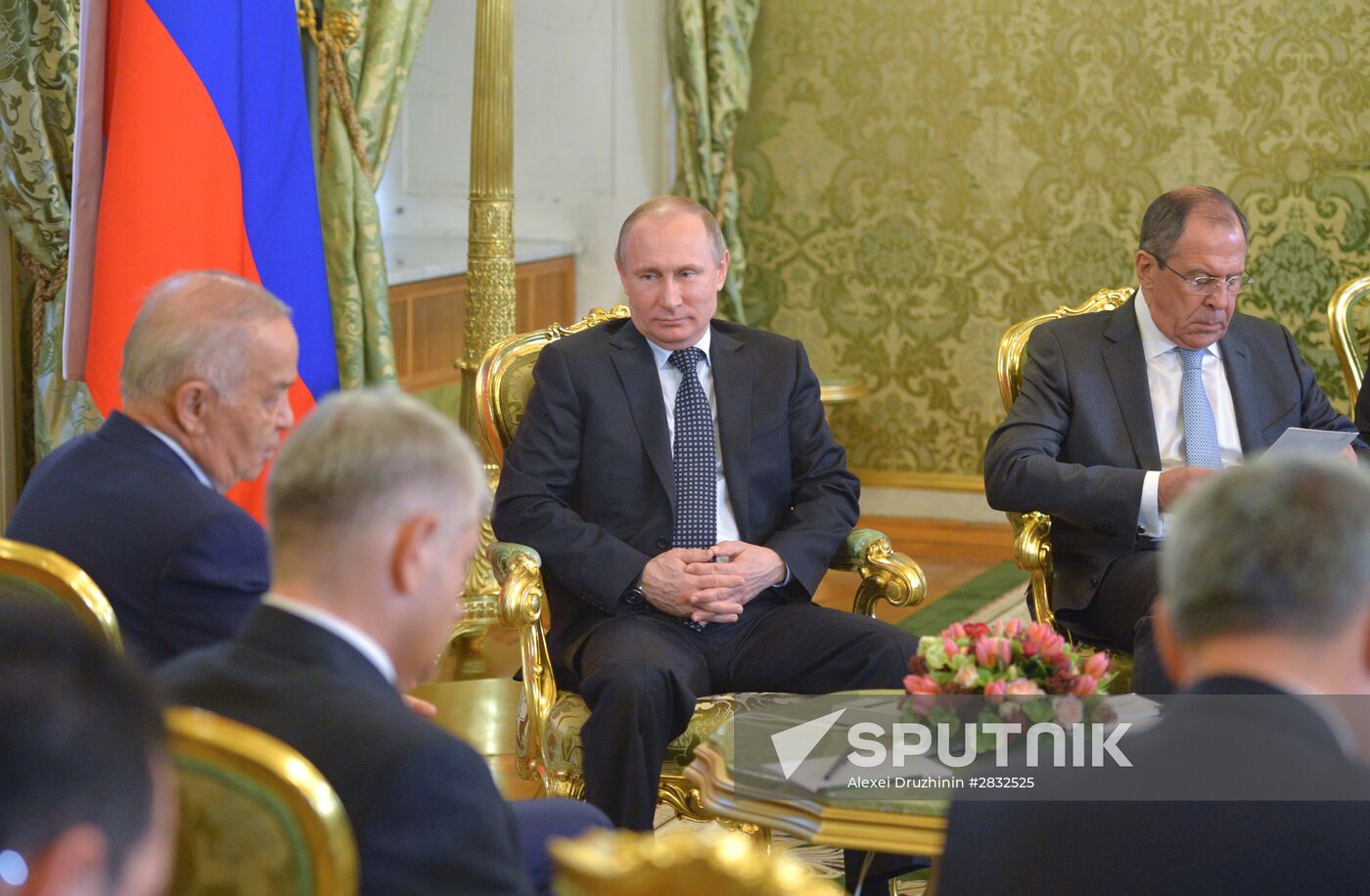 Russian President Vladimir Putin holds talks with President of Uzbekistan Islam Karimov
