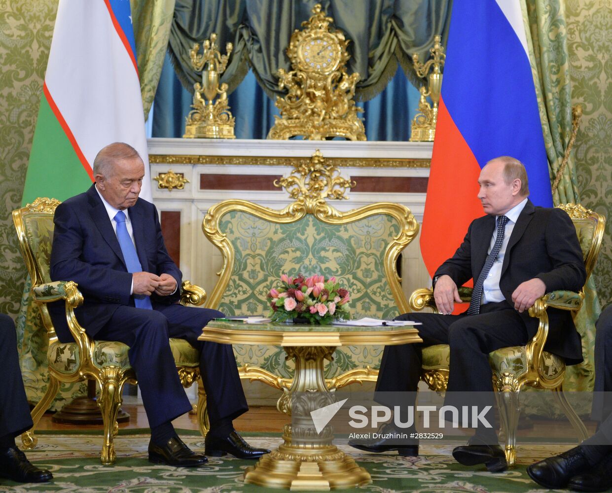 Russian President Vladimir Putin holds talks with President of Uzbekistan Islam Karimov