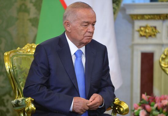 Russian President Vladimir Putin holds talks with President of Uzbekistan Islam Karimov