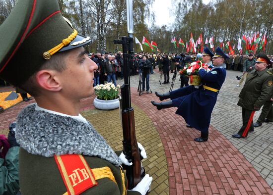 Marking the 30th anniversary of the Chernobyl nuclear power station disaster in Minsk