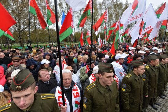 Marking the 30th anniversary of the Chernobyl nuclear power station disaster in Minsk