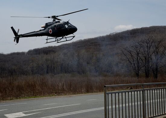 Special tactical drill "Elimination of medical consequences of road accidents" in Primorye Territory